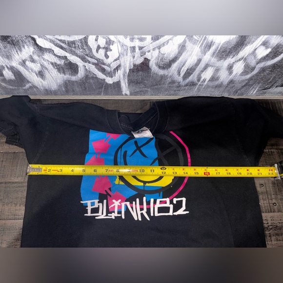 Y2K Blink 182 Mens L Self Titled Punk Music Concert Tour Album Black T Shirt Vtg - Picture 8 of 9